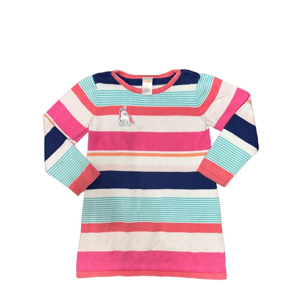 Gymboree Multi Colored Striped Sweater Dress 5T
